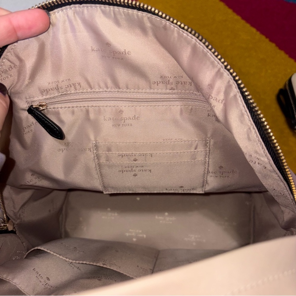 Kate Spade Chelsea Medium Warm Beige Nylon Backpack and Wallet - Picture 8 of 11